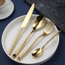 Juego cubiertos 24 piezas Gold