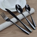 Juego cubiertos 24 piezas Negro