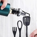 Botella aceitera vidrio 350ml Azul