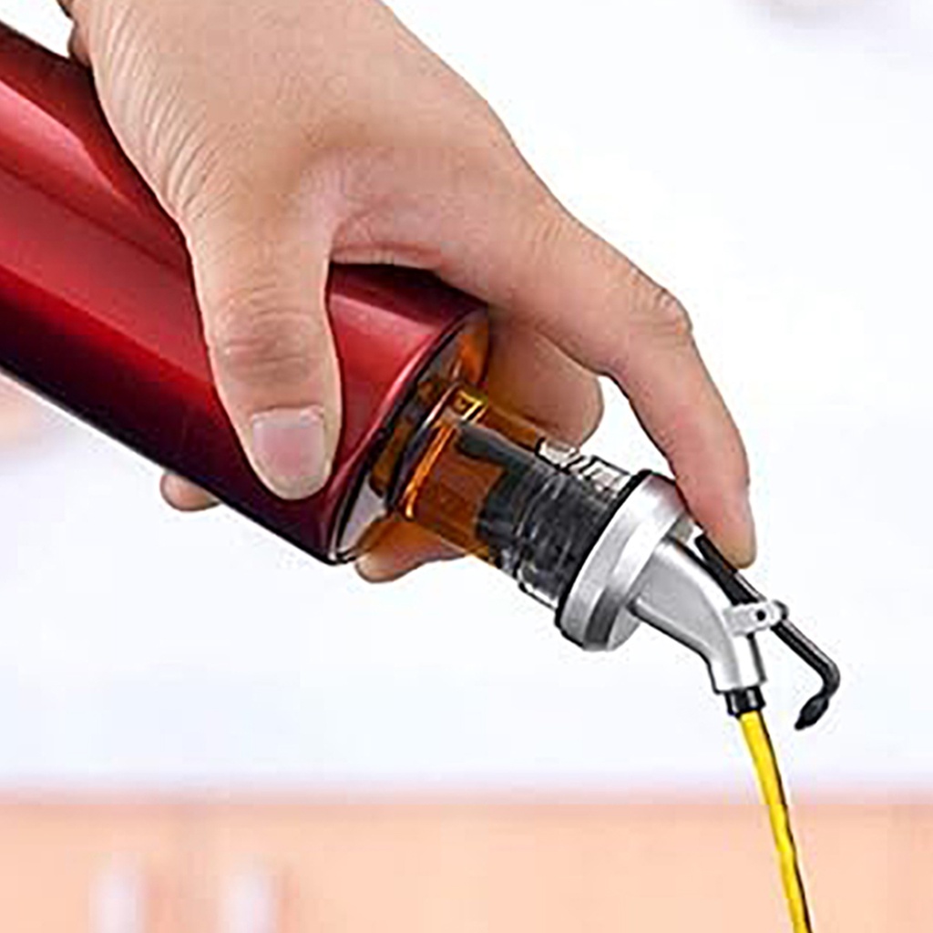 Botella aceitera vidrio 350ml Rojo