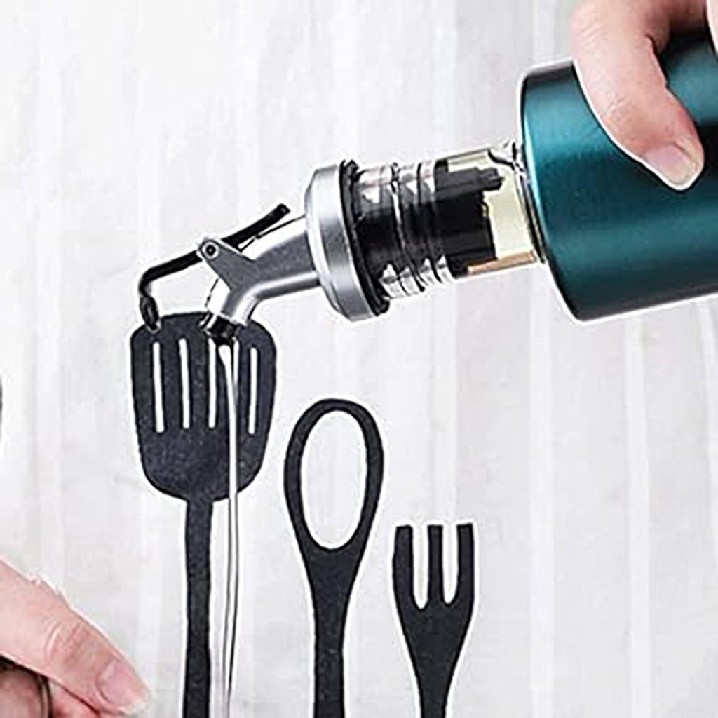 Botella aceitera vidrio 250ml Azul