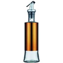 Aceitera vinagrera vidrio Acero 500ML Dorado