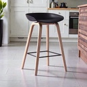 Banqueta metalica Lyon Negro