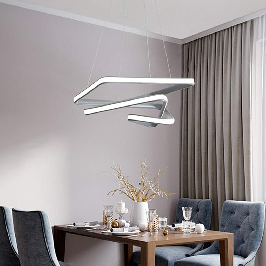 Luminaria led colgante 108W Gris