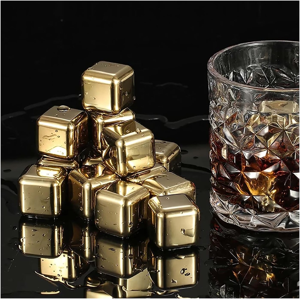 Cubo de acero Hielo Dorado