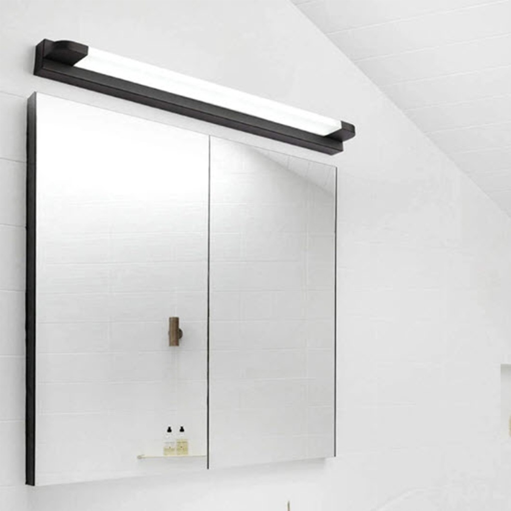 Luminaria de pared LED barra 65cm Negro