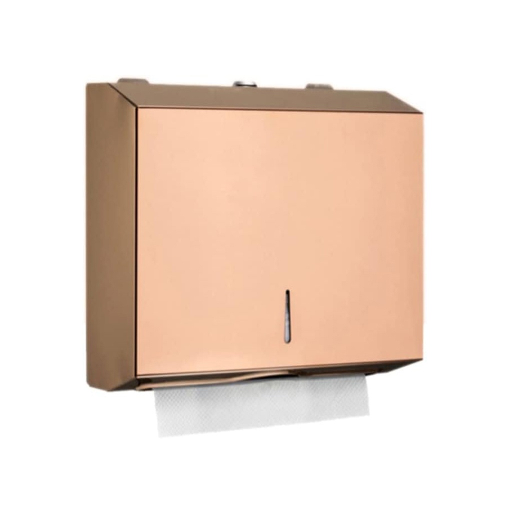 Dispensador toalla intercalada metálico Rose Gold