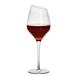 [DT2007] Copa de cristal vino corte oblicuo 430ML clara