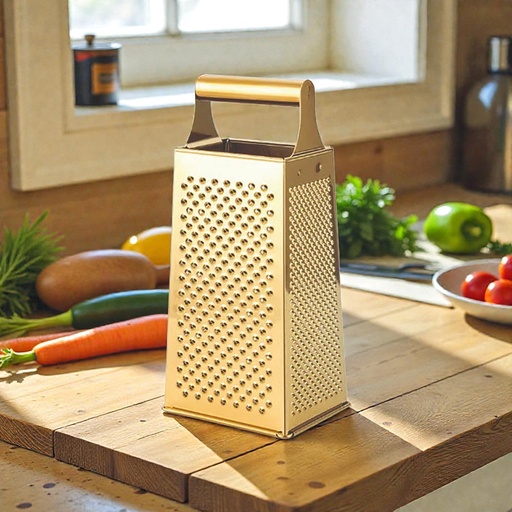 [DT2173G] Rallador vegetales 4 lados Gold