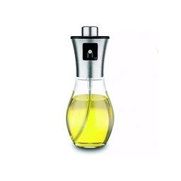 [DT2195] Aceitera vinagrera vidrio y acero inoxidable 200ml spray