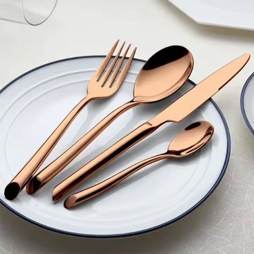 [DT2223R] Juego cubiertos 24 piezas Rose Gold