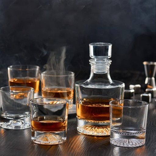 [DT2240] Decantador Whisky + Vasos Mod 4