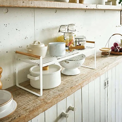 [DT2262B] Estante de cocina rejilla 60cm Blanco