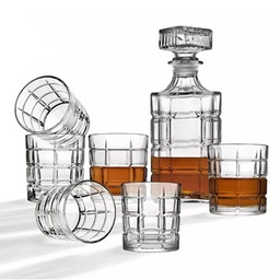 [DT2270] Decantador De Whisky + Vasos Set X 7 Piezas Exclusivo Mod 8