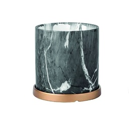 [DT5100] Maceta cerámica símil mármol tamaño S