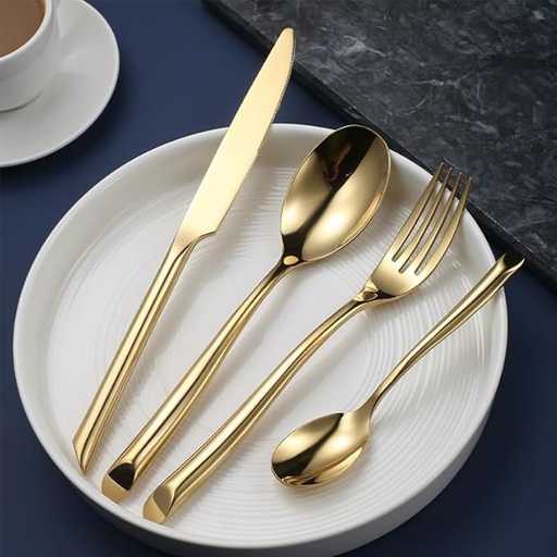 [DT2223G] Juego cubiertos 24 piezas Gold