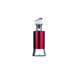 [DT2022R] Aceitera vinagrera vidrio acero 250ML Rojo