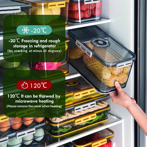 [DT2318] Organizador de Refrigerador hermético fecha 32.5*22.5*15cm