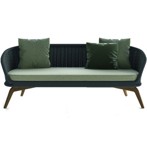 [DT9019G] Sofá 2 cuerpos Ludo de exterior Gris